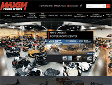 Tablet Screenshot of maximpowersports.com